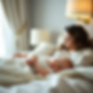 Parents observing a baby comfortably sleeping