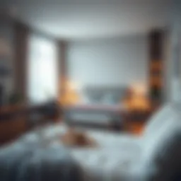 Cozy bedroom design with smart furniture