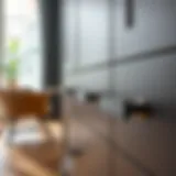 Elegant cabinet handles showcasing modern design