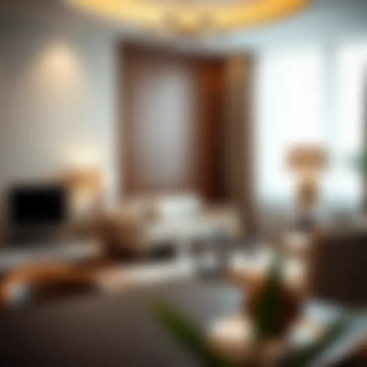 Compact Elegance: Living Room Arrangement Elegant living room arrangement in a compact space