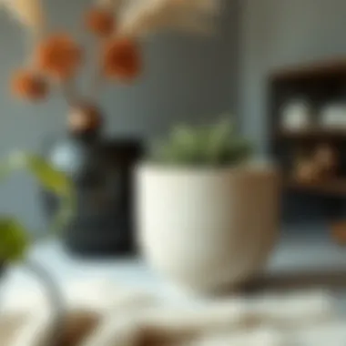 Diverse materials used for 25 lt pots