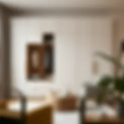 Elegant wardrobe design showcasing modern lines and ample storage.