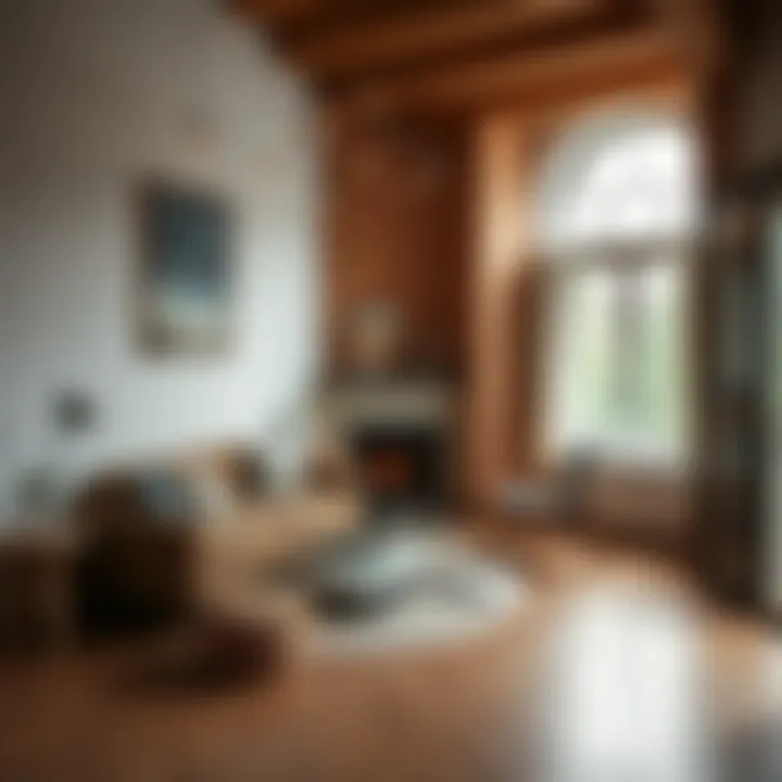 Cozy Space Showcasing Light Brown Flooring Cozy space showcasing light brown flooring