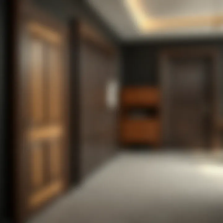 Close-up of American door materials displaying quality craftsmanship