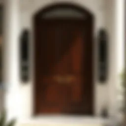 Elegant American door design showcasing modern aesthetics