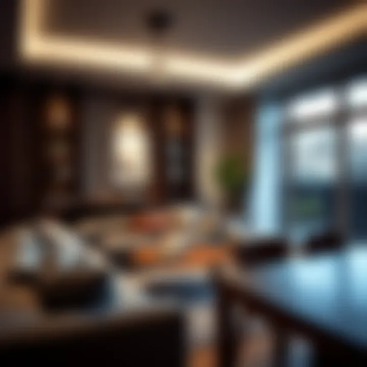 Aesthetic impact of spot lamps in home decor