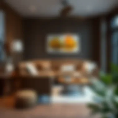 Creating a Cozy Atmosphere with the Arm Sofa A cozy living room featuring a wooden arm sofa