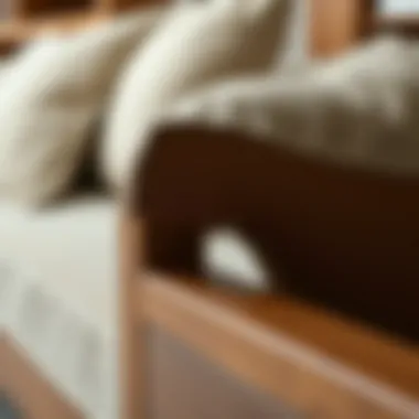 Artisan Craftsmanship of the Wooden Arm Sofa Close-up of the craftsmanship in a wooden arm sofa