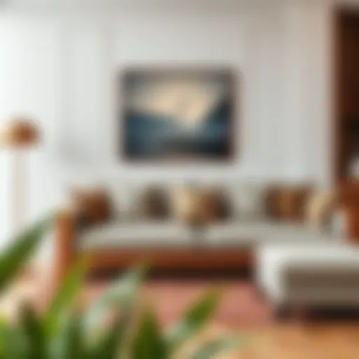 Sophisticated Design of the Wooden Arm Sofa Elegant wooden arm sofa in a contemporary living room