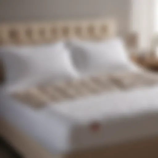 The Elegant Design of Alize Mattress Protector Elegant design of Alize mattress protector showcasing its fabric texture.