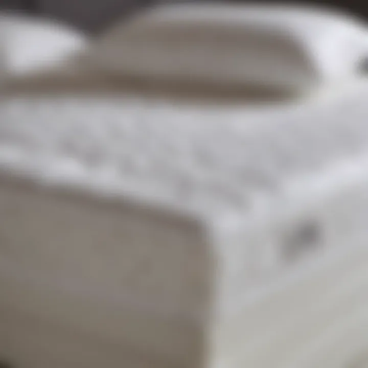 Protective Features of Alize Mattress Protector Close-up view of Alize mattress protector demonstrating its protective features.