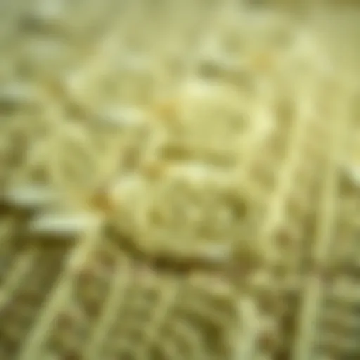 Luxurious bamboo silk carpet texture