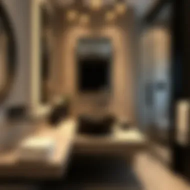 Sophisticated Bathroom Featuring Vessel Sink Elegant bathroom with vessel sink