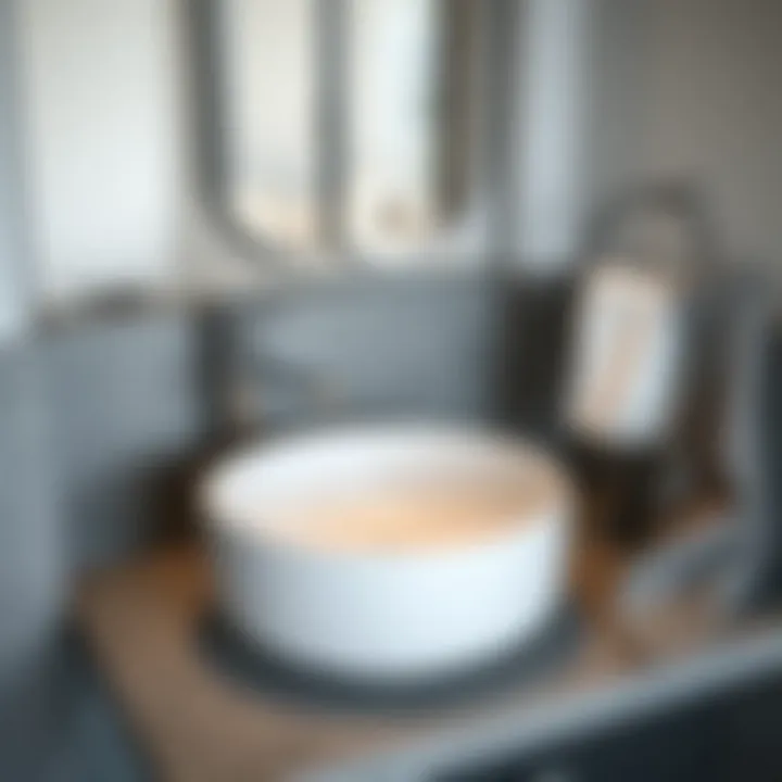 Sleek and Contemporary Round Basin Sink Modern round basin sink design