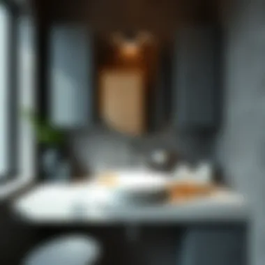 Stunning Bathroom Aesthetic with Unique Sink Design Stylish bathroom decor with unique sink