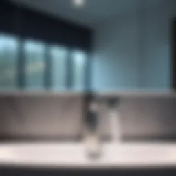 Elegant shower faucet with modern design