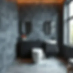 Elegant bathroom tile patterns showcasing modern design