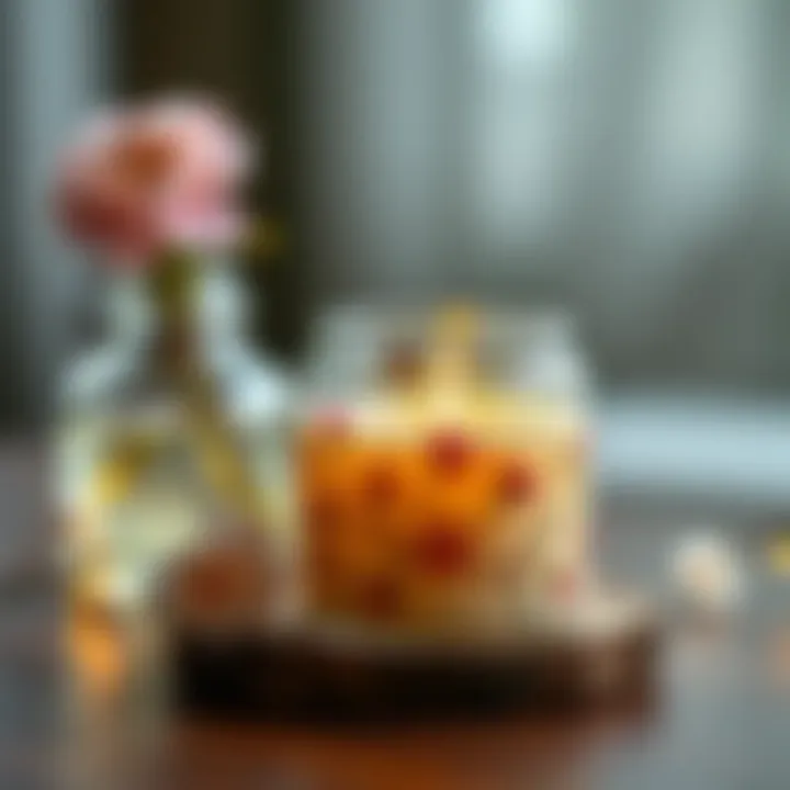 Charming Floral Scented Candle Elegant candle jar with floral scent