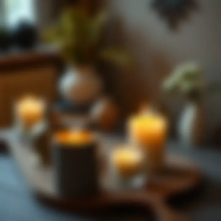 Artistic Approach to Candle Making Creative setup for making scented candles