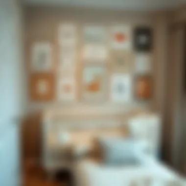 Charming Wall Art for Baby's Room An inspiring wall art arrangement that adds character to the nursery.