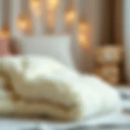 Cozy baby blanket showcasing its softness