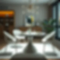 Elegant baby dining table design showcasing modern aesthetics