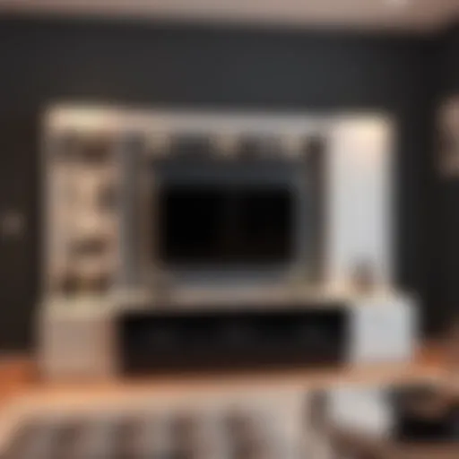 Modern Design Bookshelf TV Unit Modern bookshelf TV unit with stylish design