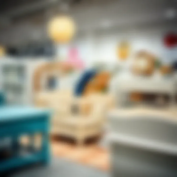 Latest Trends in Baby Furniture Trendy baby furniture selection in a store
