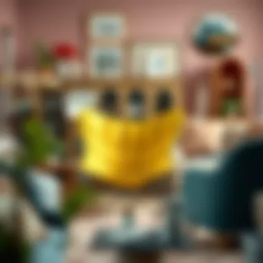 Stylish butterfly rocking chair surrounded by various interior decor styles