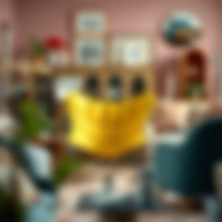 Stylish butterfly rocking chair surrounded by various interior decor styles