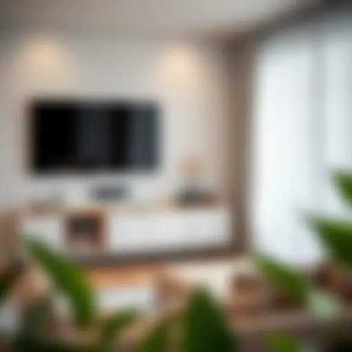 A modern cable storage solution integrating seamlessly with contemporary furniture