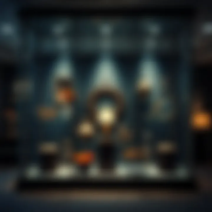 Artful Home Decor Display Artfully designed glass display for home decor