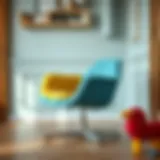 Colorful Child Swivel Chair A colorful child swivel chair designed for young kids.