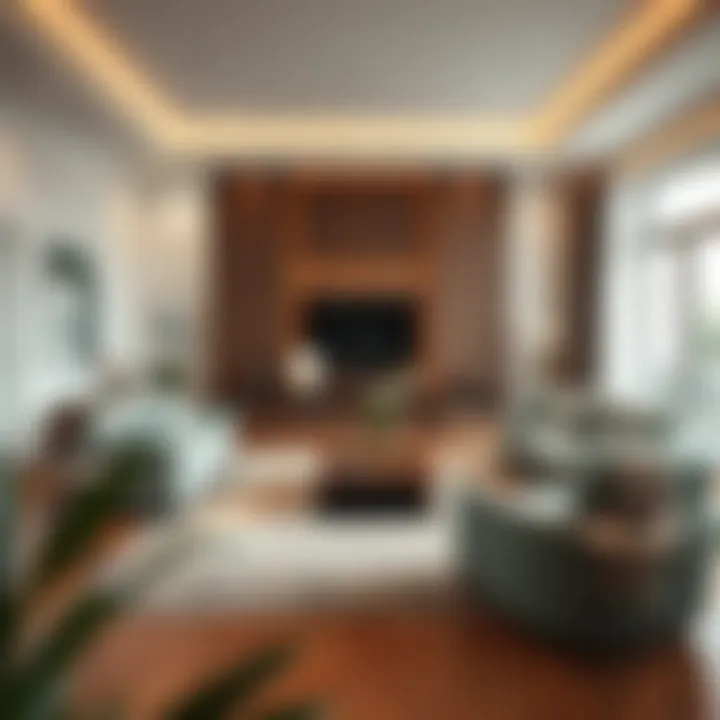 Stylish Living Room with 8 m2 Rug Elegant living room featuring an 8 m2 rug