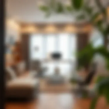 Sophisticated Home Office with 8 m2 Mat Home office design featuring an 8 m2 mat