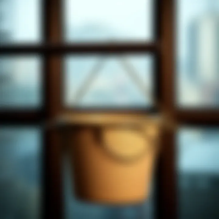 Detailed View of Rail Pot Hanger Close-up of a rail pot hanger showcasing its design