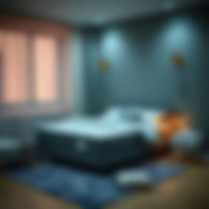 Comfortable Sleeping Environment Comfortable sleeping setup with foam mattress