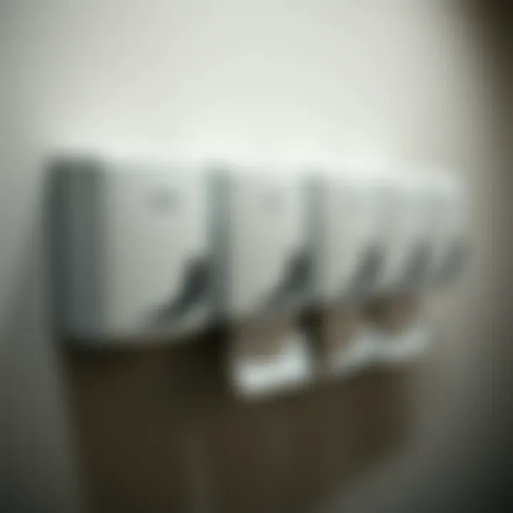 Paper Towel Dispensers in Commercial Setting Commercial setting with paper towel dispensers installed