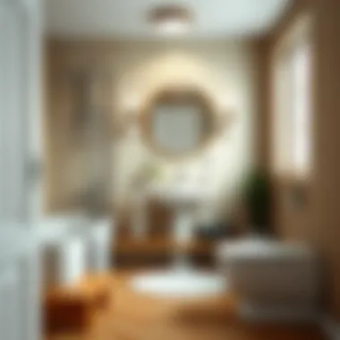 Space Optimization in Compact Bathrooms Compact bathroom layout showcasing space optimization