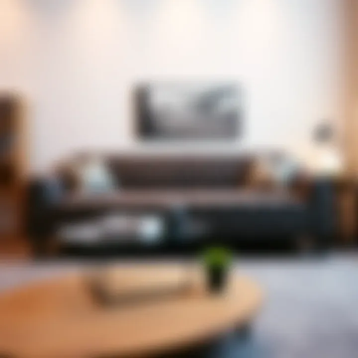 Modern Patterned Sofa Cover Modern patterned sofa cover in a stylish setting