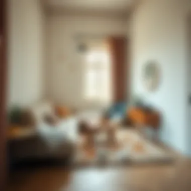 Cozy Corner Featuring a Plush Rug Cozy corner with plush rug