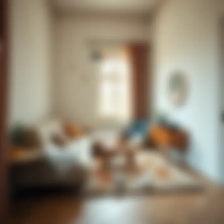 Cozy Corner Featuring a Plush Rug Cozy corner with plush rug