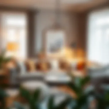 Cozy Living Room Aesthetic Cozy living room featuring a corner sofa and decorative poufs