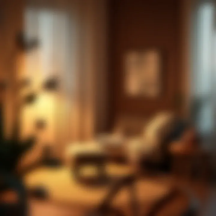 Cozy Reading Nook Featuring a Comfortable Modern Settee Cozy reading nook with a comfortable modern settee