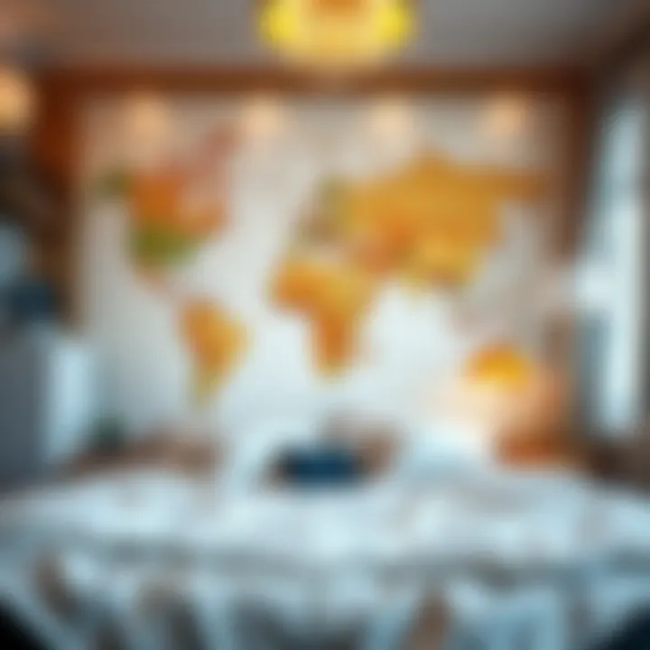 Innovative World Map Decor Ideas Creative decoration ideas incorporating a world map in a child's room