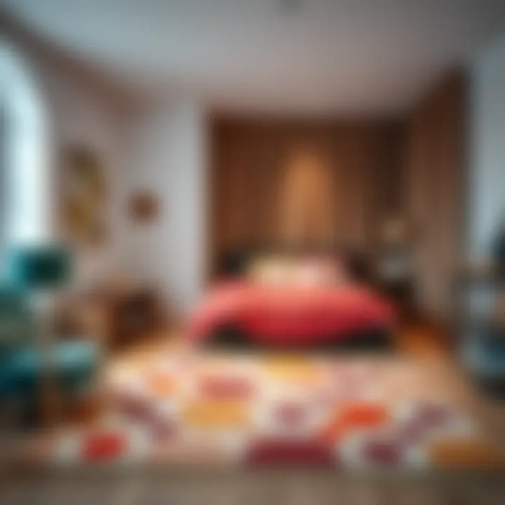 Creative layout ideas for children's room rugs