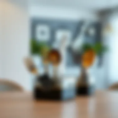 Modern Elegance in Cutlery Stands Elegant cutlery stand showcasing modern design