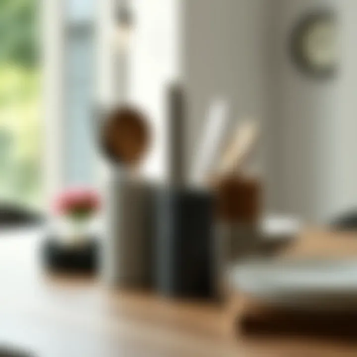 Exploring Materials for Cutlery Stands A variety of materials used in cutlery stands