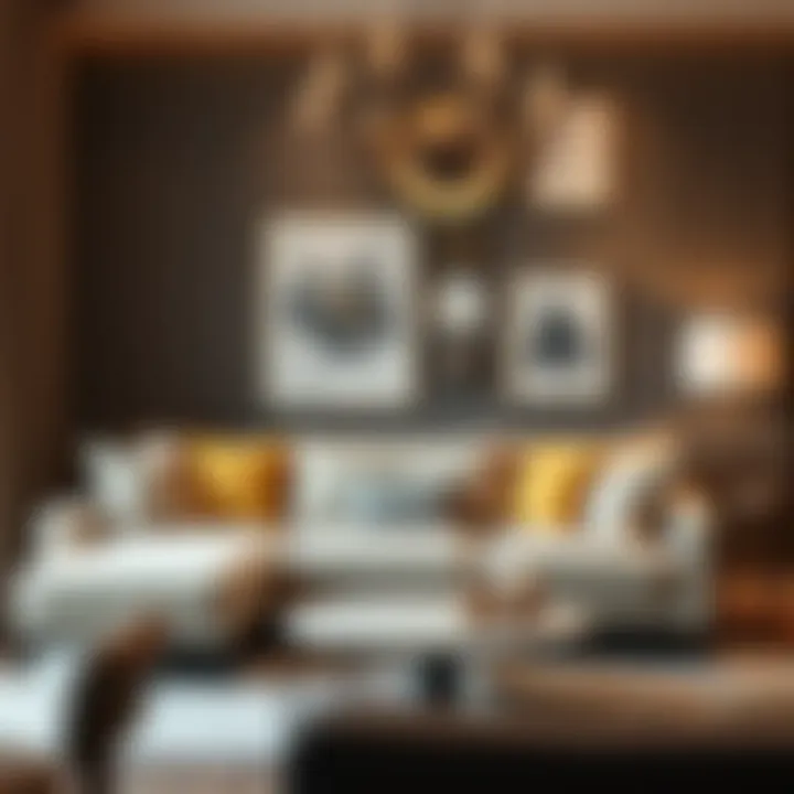 Enhancing Decor with Luxury Corner Sofas Decorative elements enhancing the luxurious appeal of a corner sofa
