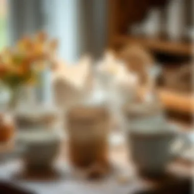 Diverse Materials for Crafting Various materials used in making perforated cup sets